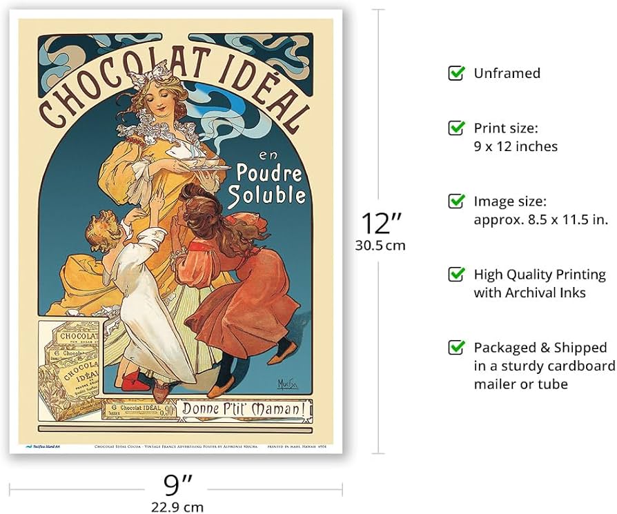 Amazon.co.jp: ショコラ イデアル ココア - アルフォンス・ミュシャ