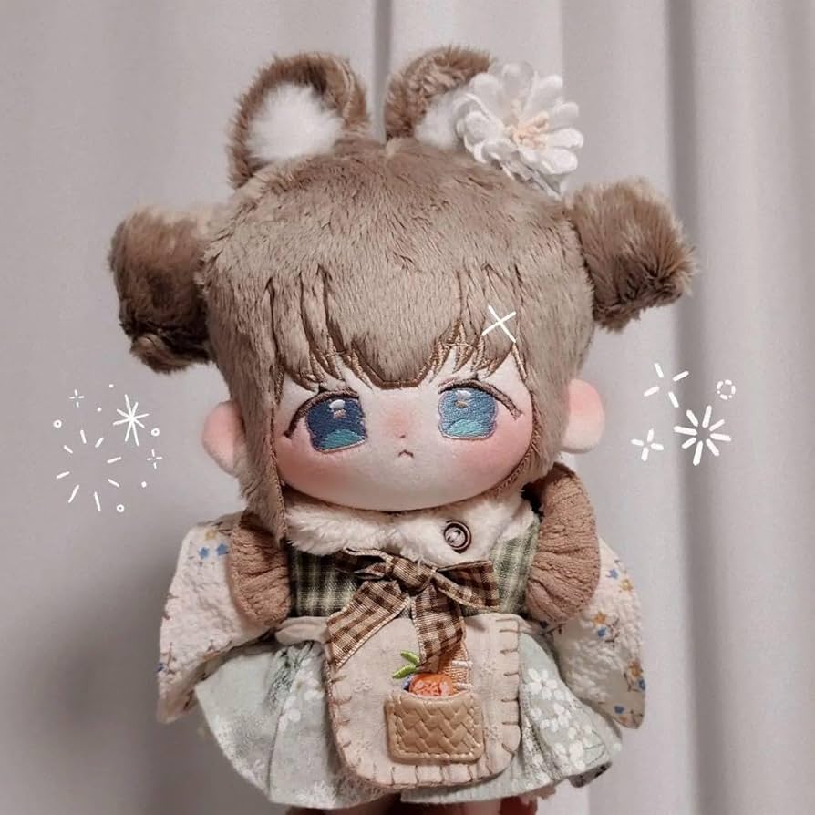 Amazon.co.jp: 20cm 無属性 着せ替え ぬいぐるみ 棉花娃娃 綿花人偶