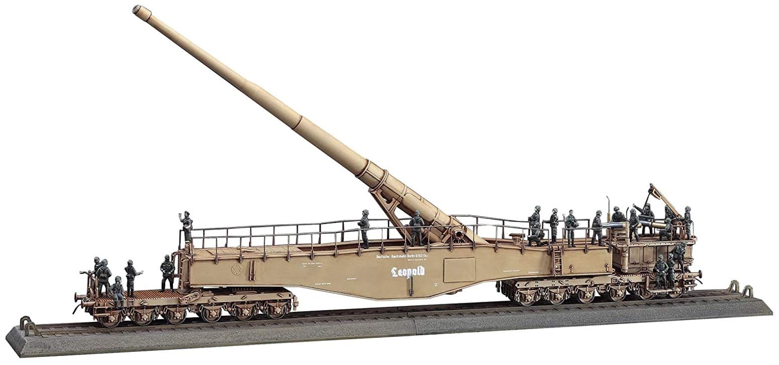 Amazon | ハセガワ 1/72 ドイツ陸軍 ドイツ列車砲K5 E レオポルド w