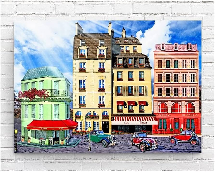Amazon.co.jp: インテリアポスター フランス パリ パリの街角 アート