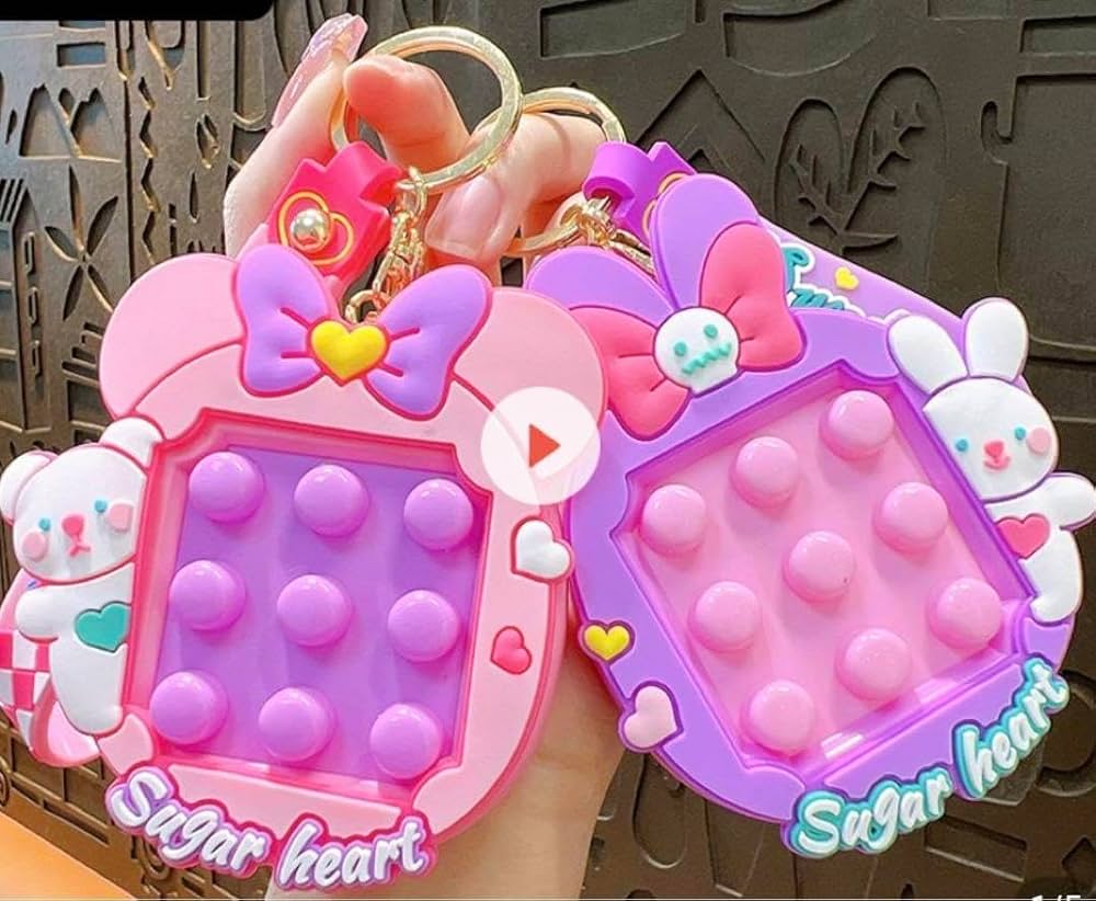 Amazon.co.jp: うさぎ プッシュポップ キーホルダー プチプチ 原宿