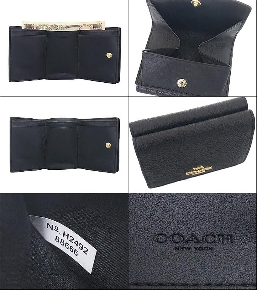 Amazon | [コーチ] 財布(三つ折り財布) F88666 88666 ブラック