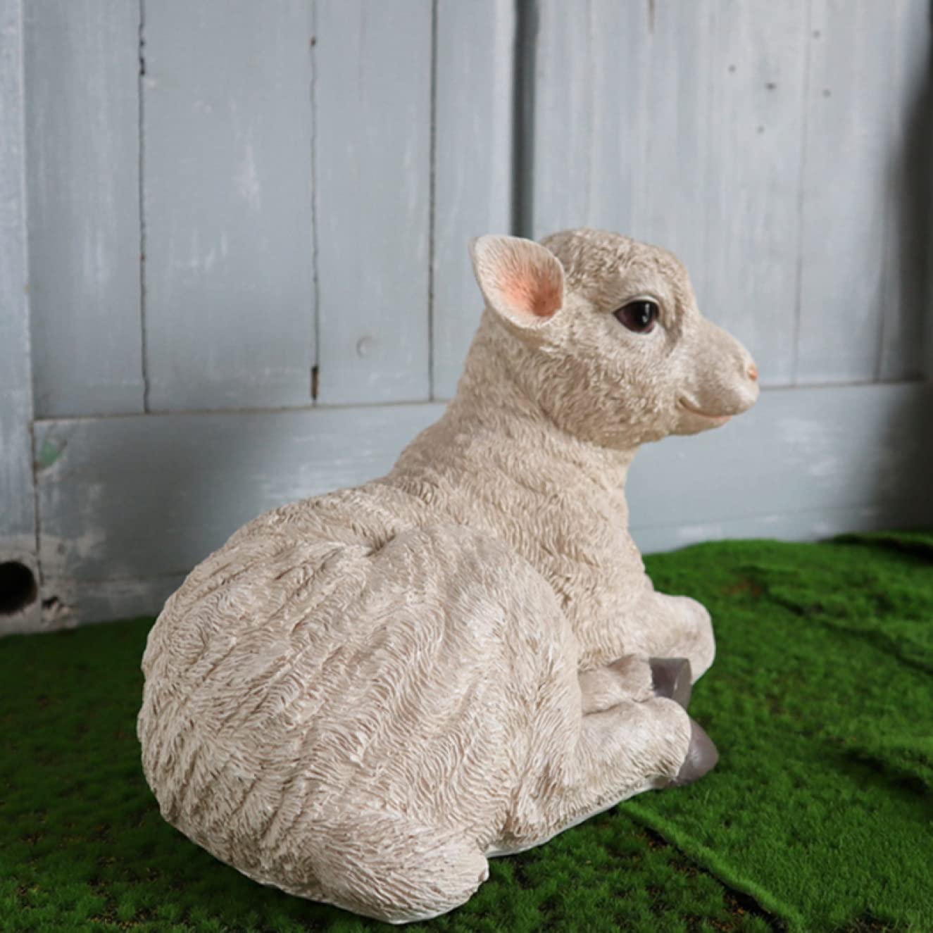 Amazon.co.jp: ひつじの置物 羊 シープ F 置物 オーナメント 屋外 現実