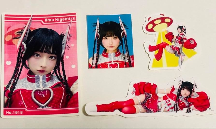 Amazon.co.jp: きゅるりんってしてみて 逃げ水あむ ステッカー4種