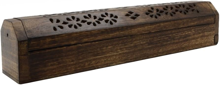 Amazon.com: Wooden Coffin Incense Stick Cones Burner and Sticks