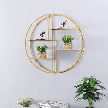 Amazon｜壁掛けラック ウォールシェルフ ングシェルフリビングルームの