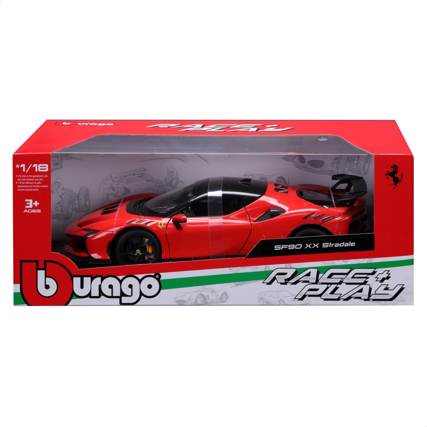 Amazon | Bburago 1/18 フェラーリ SF90 XX ストラダーレ レッド