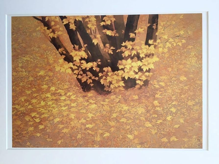 Amazon.co.jp: 東山魁夷絵柄24種展開「行く秋」読売新聞社 額絵