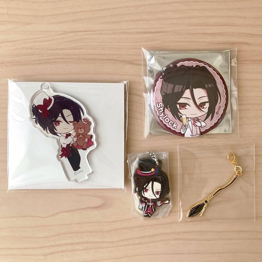 Amazon.co.jp: まほやく シャイロック アクキー 缶バッジ ラバスト 箒