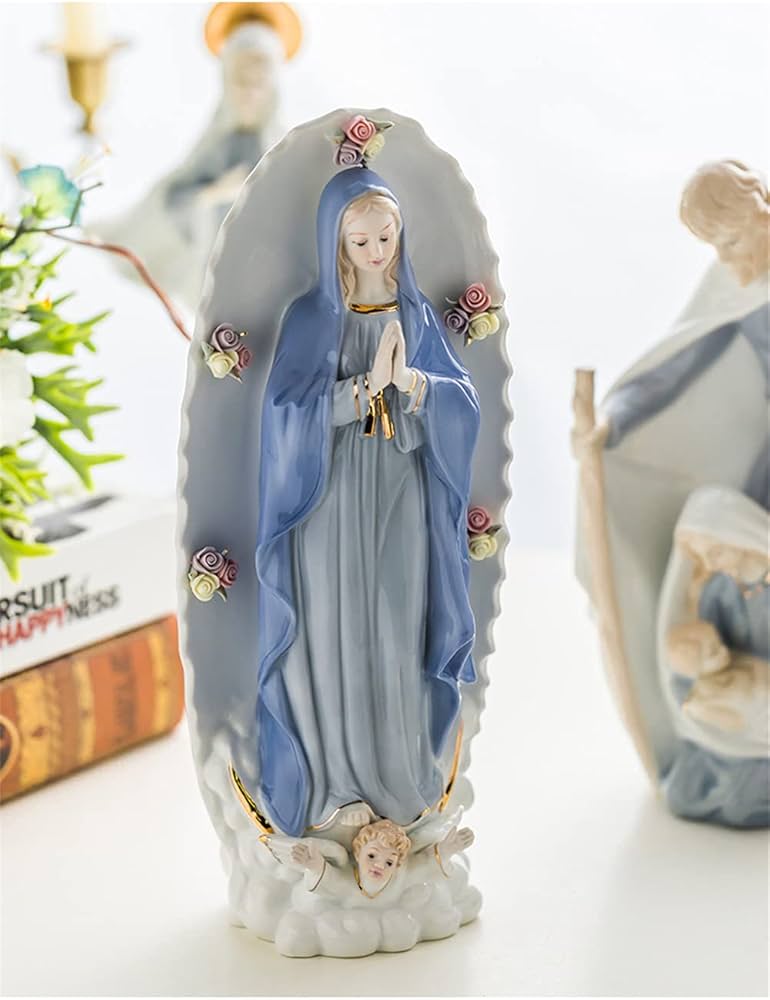 Amazon.co.jp: Remoteta マリア像 マドンナ 祈り 聖母マリア彫像