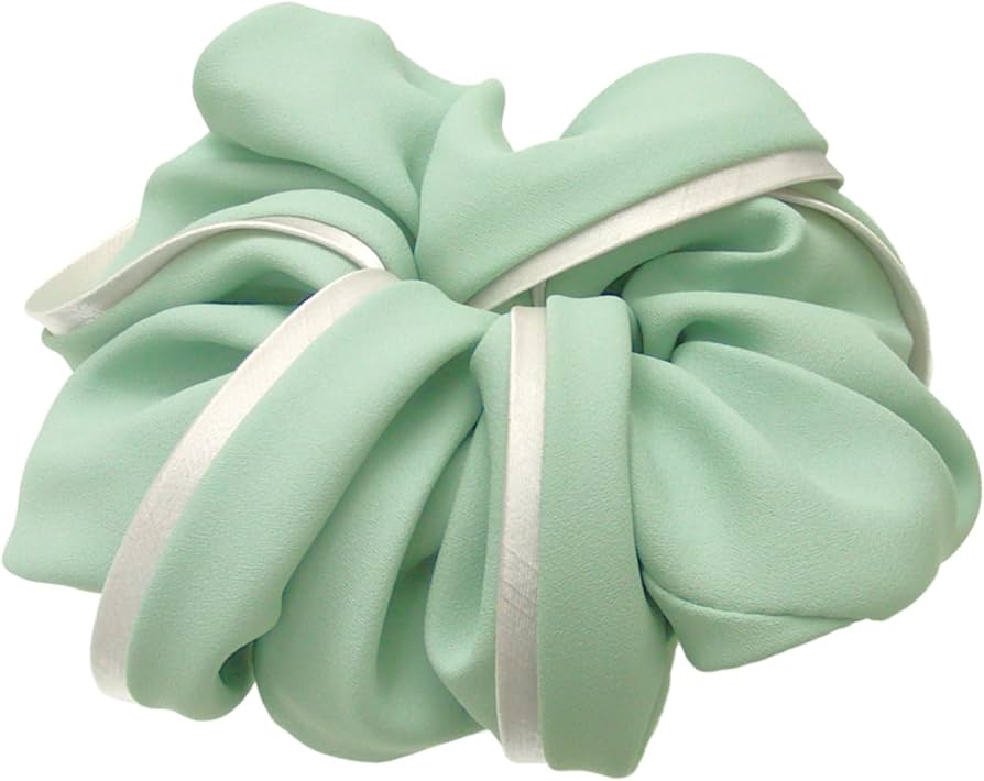 Amazon | 【シュシュ】 パステルカラー 上品 華やぎ ボリューム 髪飾り