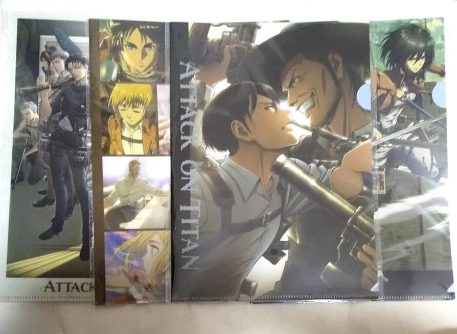 Amazon.co.jp: クリアファイル 全4種セット/リヴァイ兵長 ハンジ