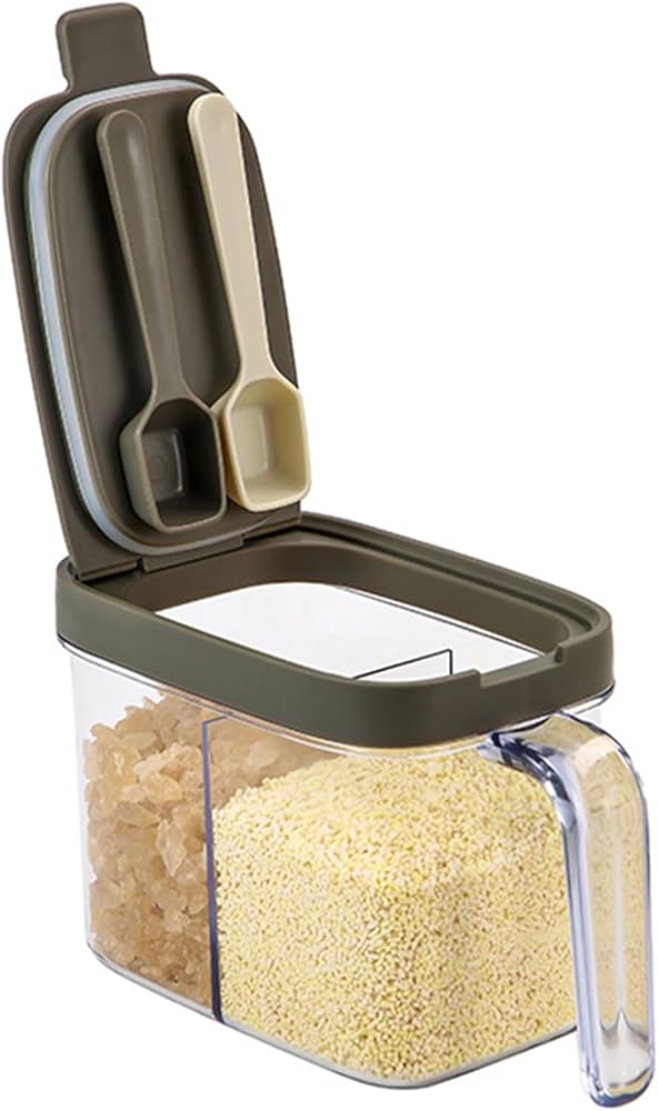 Amazon｜PAVIKE調味料入れ【600ML】塩 砂糖入れ 調味料ボトル 密閉容器