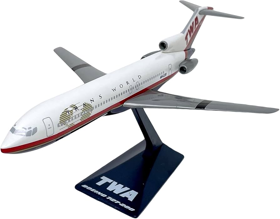 Amazon.com: Flight Miniatures TWA (95-01) 727-200 Trans World