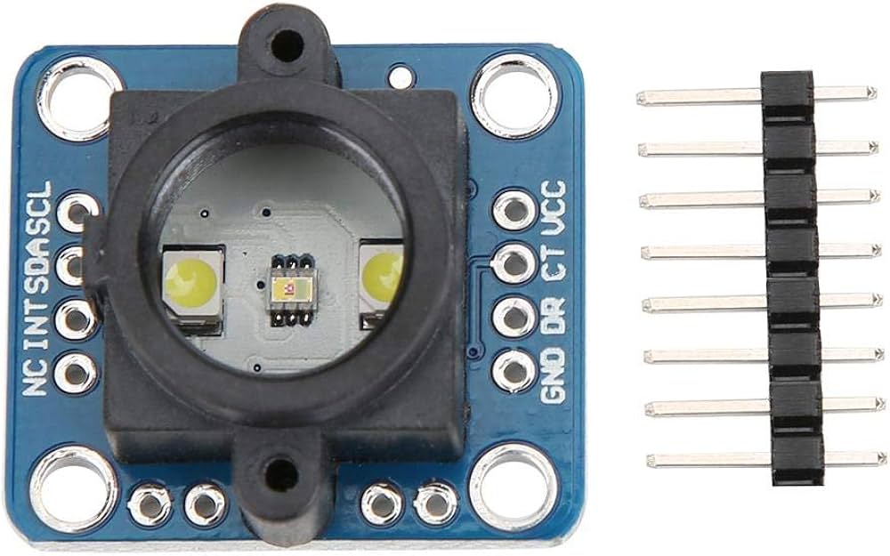 Amazon.co.jp: 色認識センサー 調整可能なLED輝度 TCS34725付き 電気