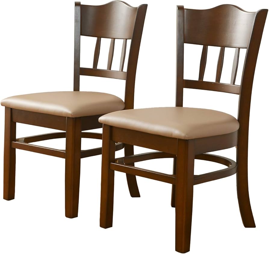 Amazon｜萩原 ダイニングチェア 食卓 椅子 チェア セット ダーク