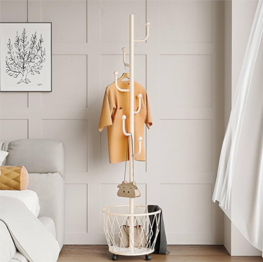 Amazon.co.jp: ポールハンガー洋服掛けハンガーポール 白衣ラック