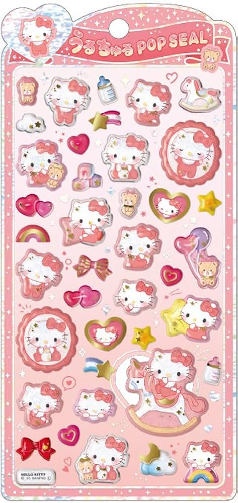 Amazon.co.jp: クラックス CRUX うるちゅる ポップシール ハローキティ