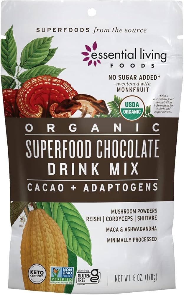 Amazon.com : Essential Living Foods, Superfood Chocolate Drink Mix
