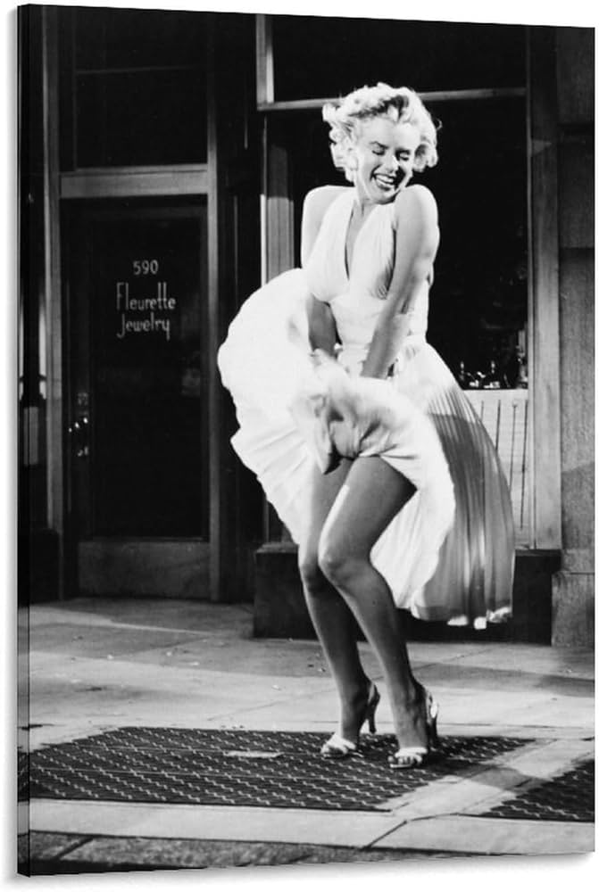 Amazon.co.jp: ヴィンテージポスターマリリンモンローポスター七年目の