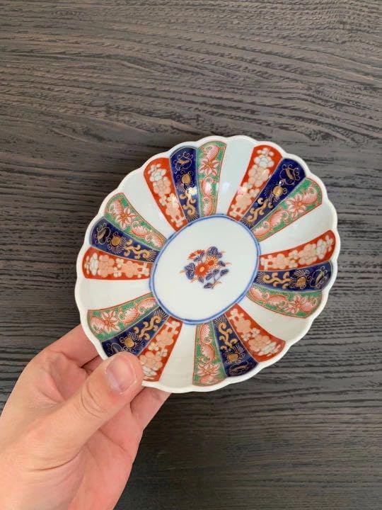 高級創作陶芸 波佐見焼 林九郎窯 古伊万里亀甲 ガラスコンポ－ト 高台付き