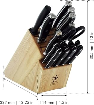 Amazon.com: HENCKELS Forged Premio 17-pc Knife Block Set: Kitchen