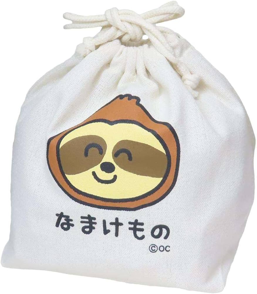 Amazon.co.jp: おえかきさん[巾着袋]きんちゃくポーチ/なまけものさん