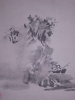 Amazon.co.jp: 雪舟 (諱:等楊)『破墨山水図』掛軸〔真作の紙本工芸印刷