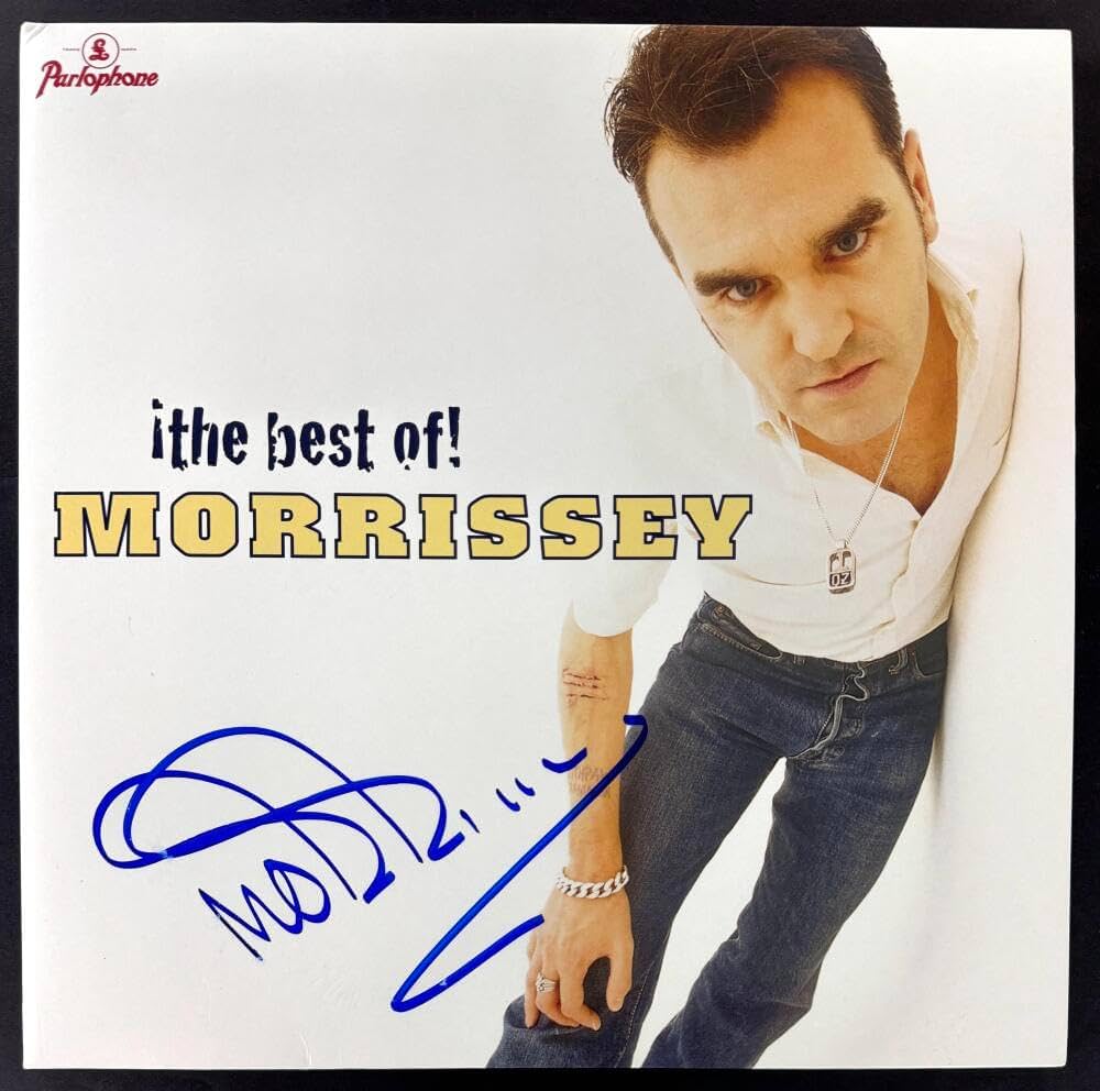 Morrissey Signed Autograph Album Vinyl Record LP - The Best of