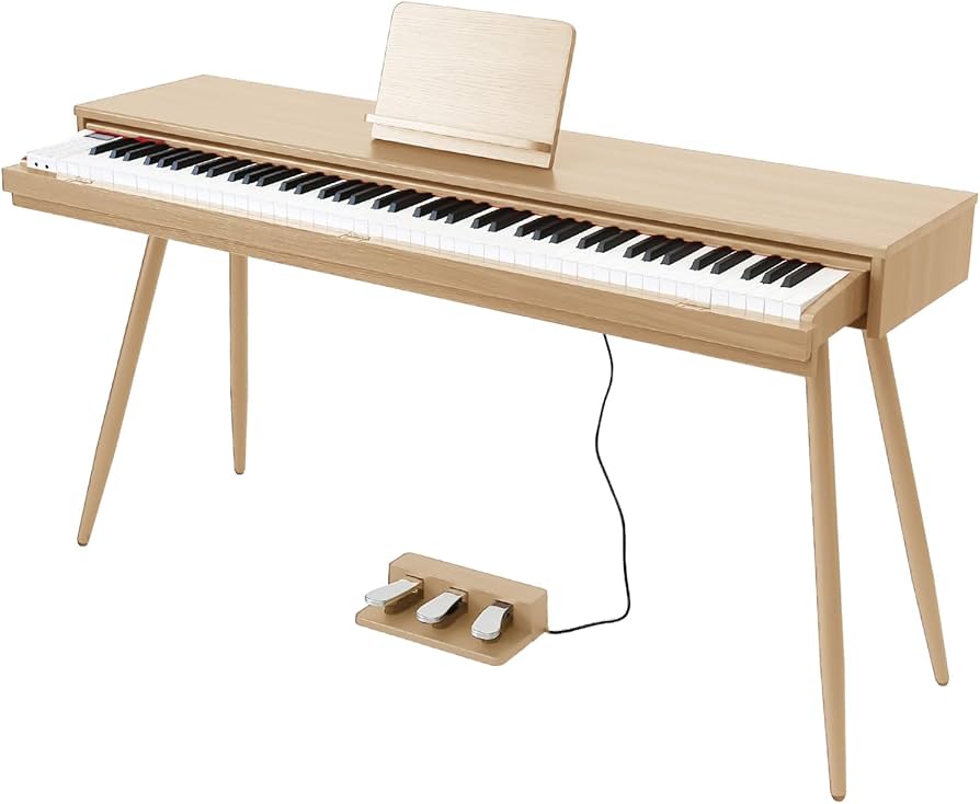 Amazon | [MRG] 電子ピアノ 引き出し式 88鍵盤 木製 MIDI対応 楽譜