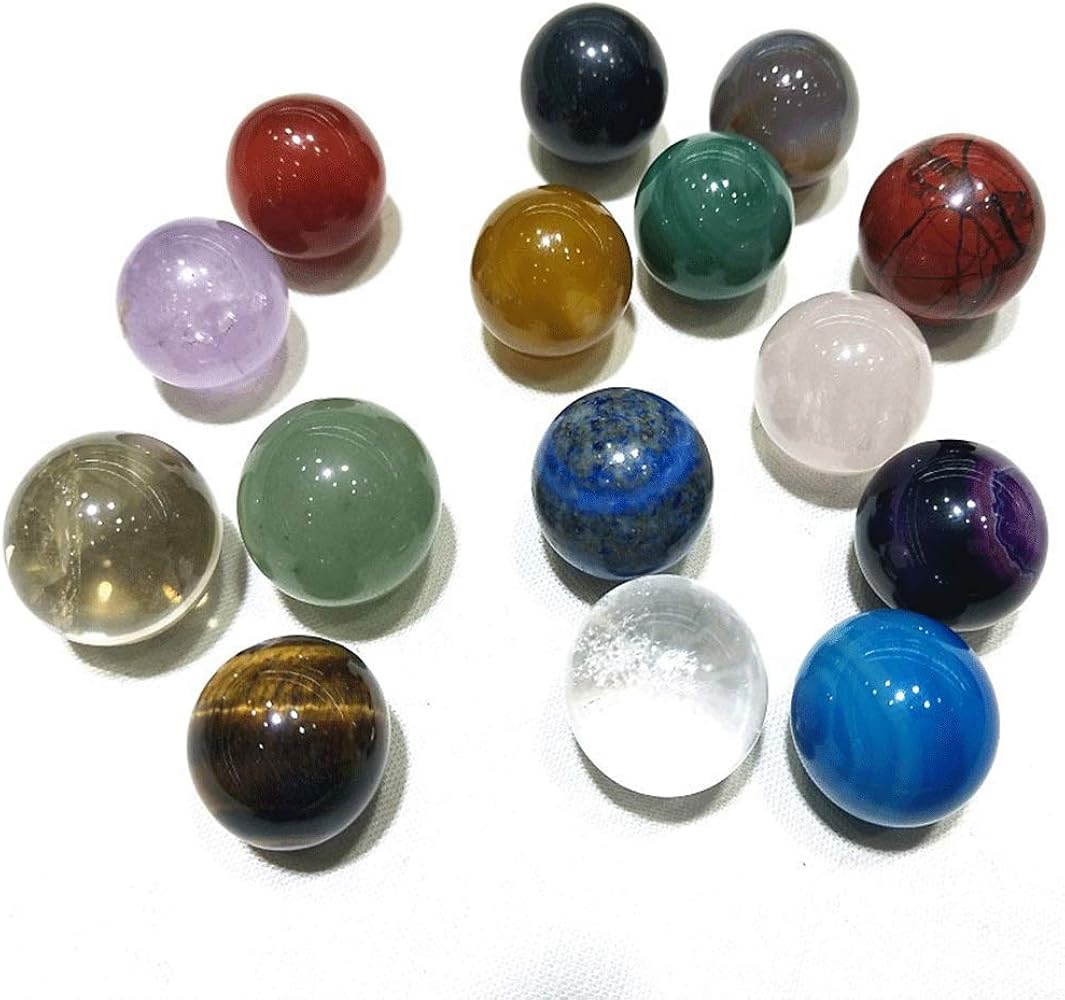 Amazon | 天然瑪瑙 アゲート メノウ 瑪瑙 めのう 丸玉 約20mm 穴無し