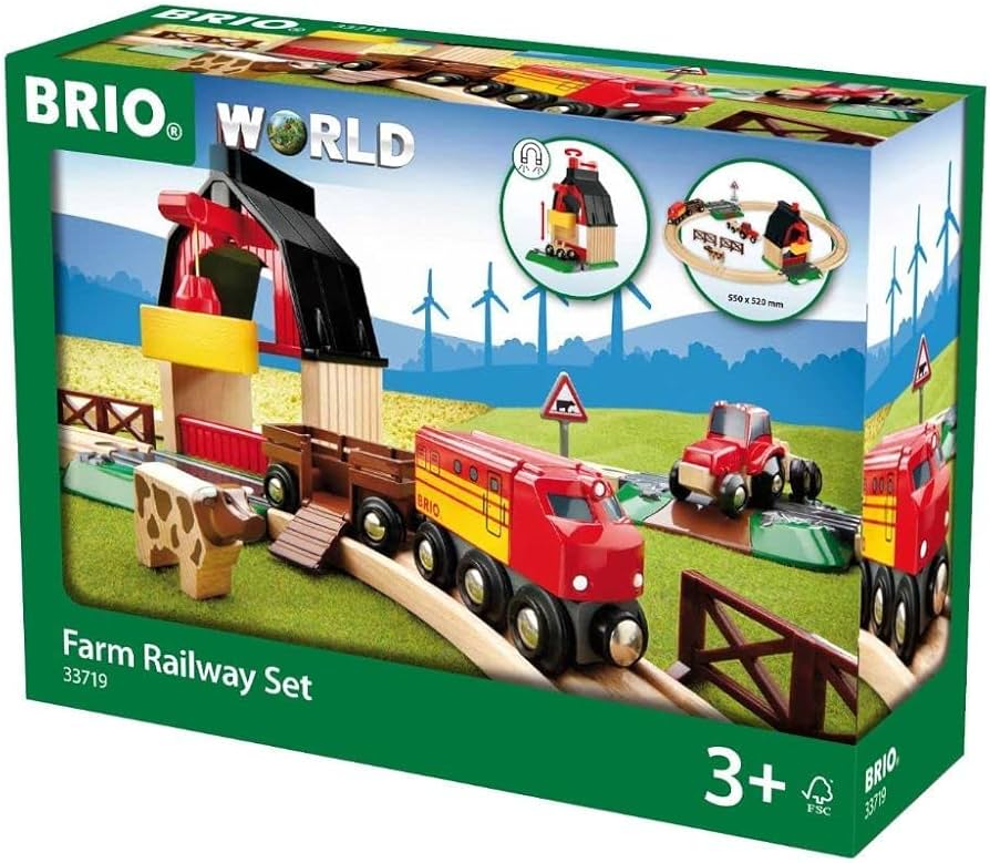 Amazon.com: BRIO World Farm Railway Set - 20-Piece FSC-Certified