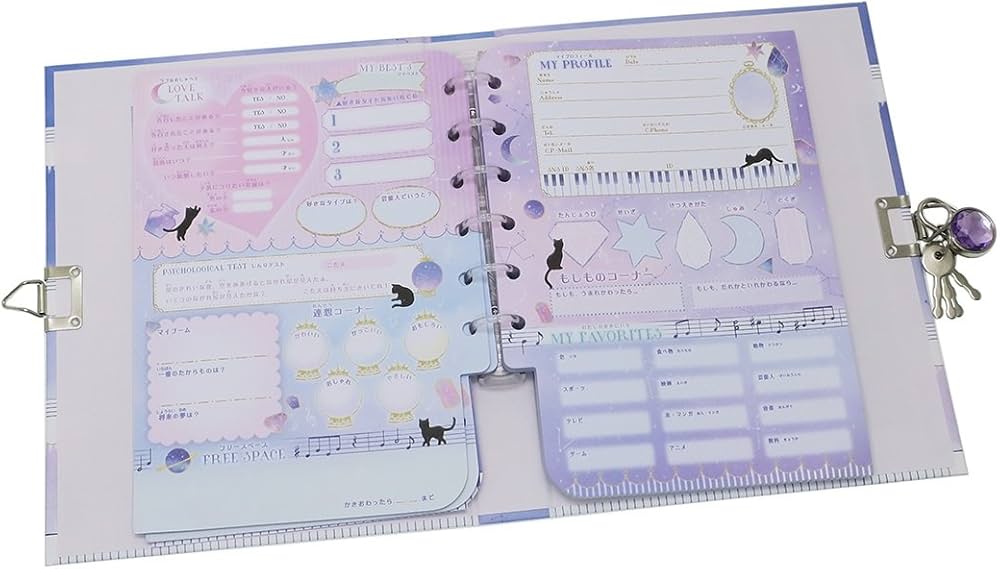 Amazon | DAY DREAM OF CAT[プロフ帳]カギ付きプロフィールブック/2018