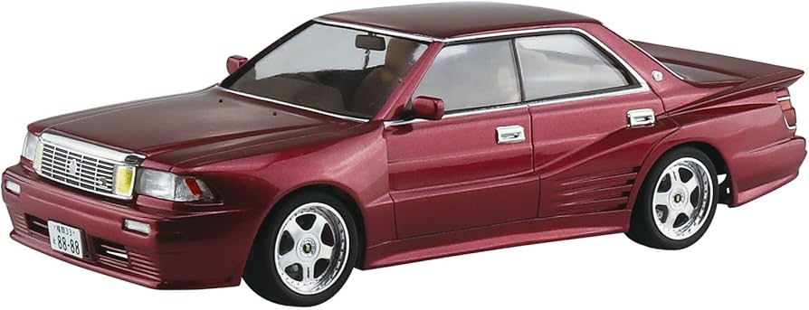 Amazon.com: Aoshima 1989 UZS131 Toyota Crown (Blister Style) 1:24