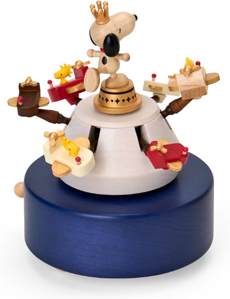 Amazon | サンリオ(SANRIO) 木製オルゴール 遊園地 スヌーピー