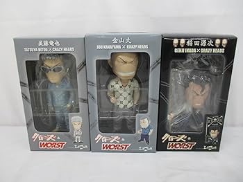 Amazon | 5138P 未 クローズ&WORST CRAZY HEADS フィギュア 9個 鮫島