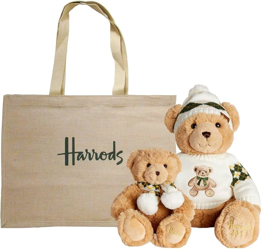 Amazon | 英国 Harrods [ハロッズ] 2021年 クリスマスベア イヤーベア