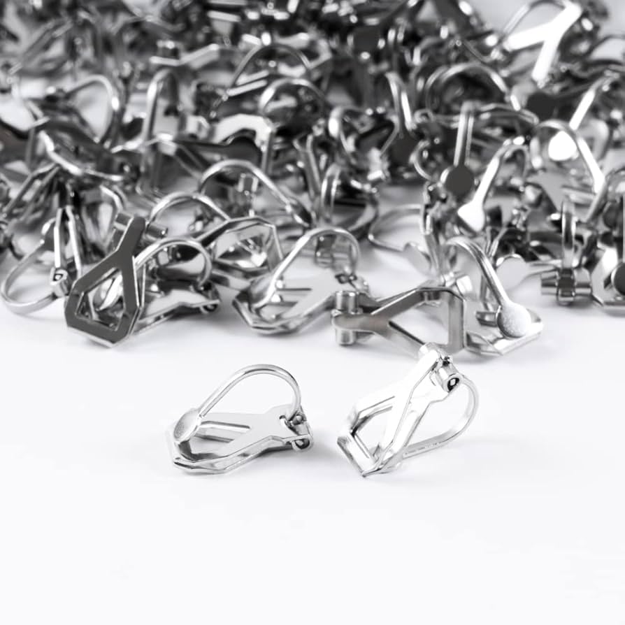 Amazon.co.jp: 【サージカルステンレス 316】 クリップ式イヤリング