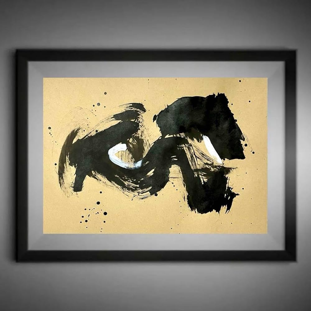 Amazon.co.jp: 85番 絵画 現代アート 抽象画 アクションアート モダン