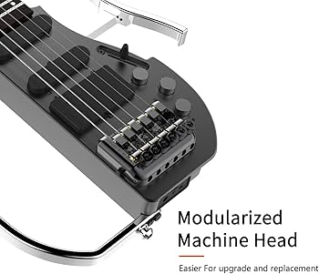 Amazon | Asmuse 折りたたみ式 トラベル ヘッドレス エレキギター 内蔵