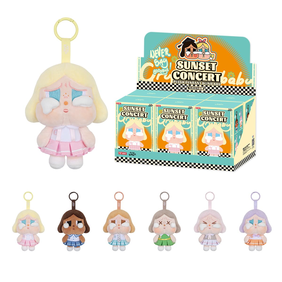 Amazon.co.jp: POP MART CRYBABY Sunset Concert Series-Plush Pendant