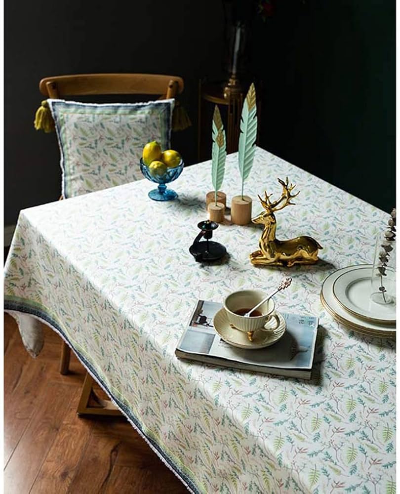 Amazon｜テーブルクロス 花柄 ヴィンテージ 北欧風 布 綿麻 テーブル