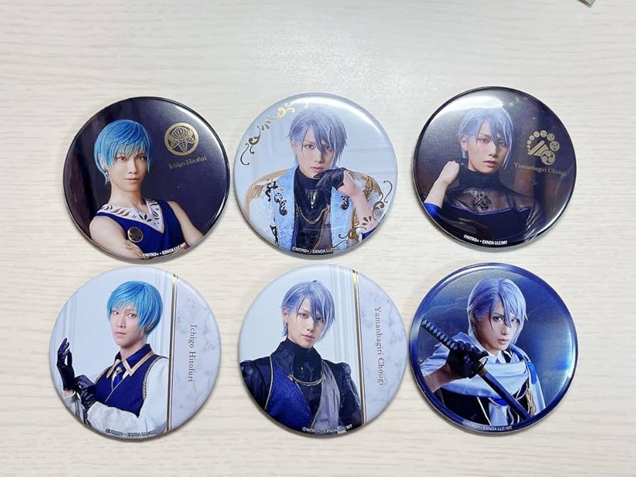 Amazon.co.jp: 刀ミュ 花影ゆれる砥水 缶バッジ 山姥切長義 一期一振