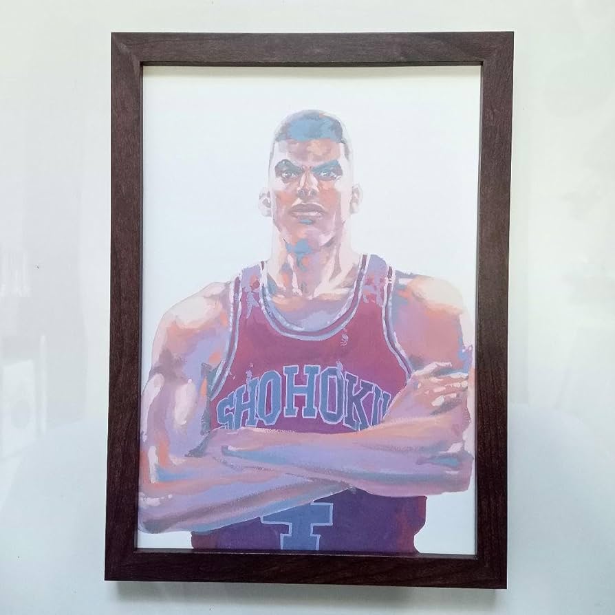 Amazon.co.jp: SLAM DUNK スラムダンク 赤木剛憲 イラスト 額付き