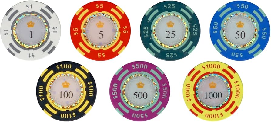 Amazon | 500ピースCrown Casino 13.5 GクレイPoker Chips | カジノ