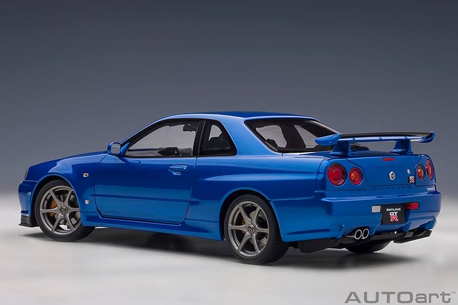 Amazon.com: AUTOart 1/18 Nissan Skyline GT-R (R34) V Spec II