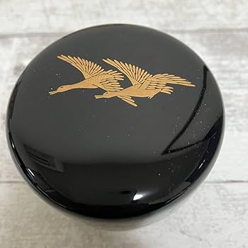 Amazon.co.jp: 茶道具 塗師 川瀬表完作 蒔絵 雁 大棗 共布共箱