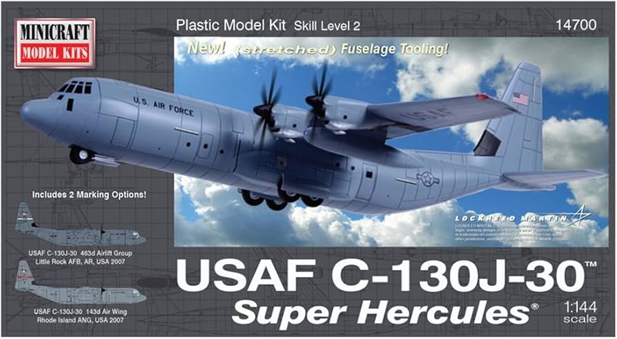 Amazon | プラッツ 1/144 アメリカ空軍 C-130J-30 スーパー