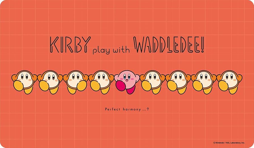 Amazon | カービィ play with ワドルディ キャラクターラバーマット