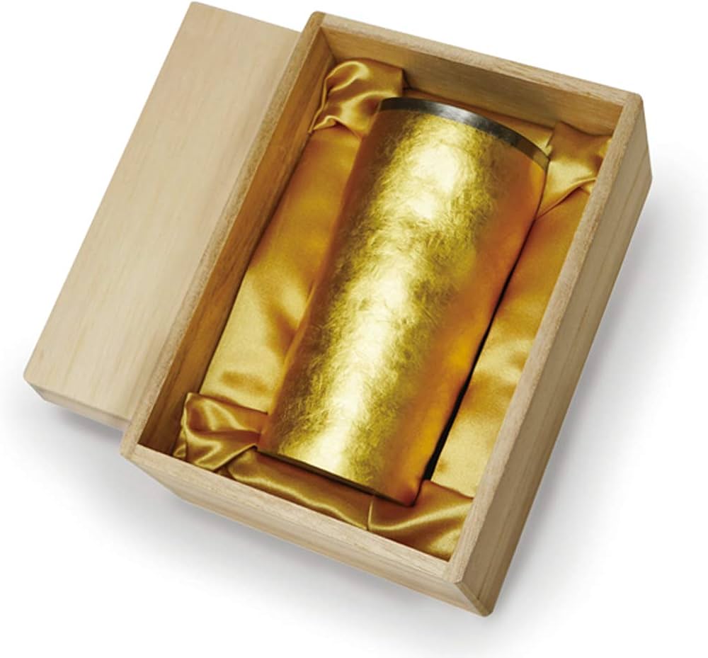 Amazon.co.jp: HORIE(ホリエ) 金箔 チタン二重タンブラー 山吹金
